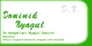 dominik nyagul business card